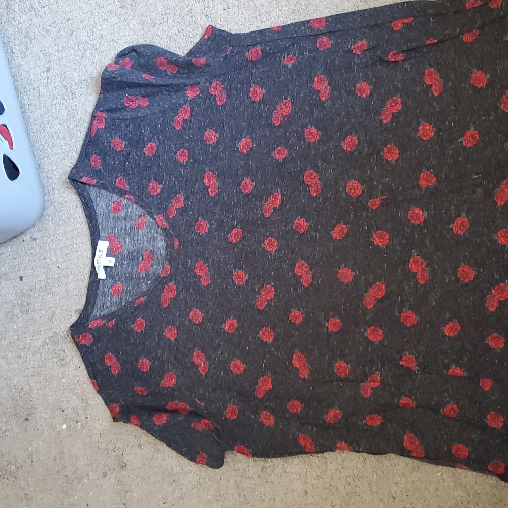 Womens Rose printed tee